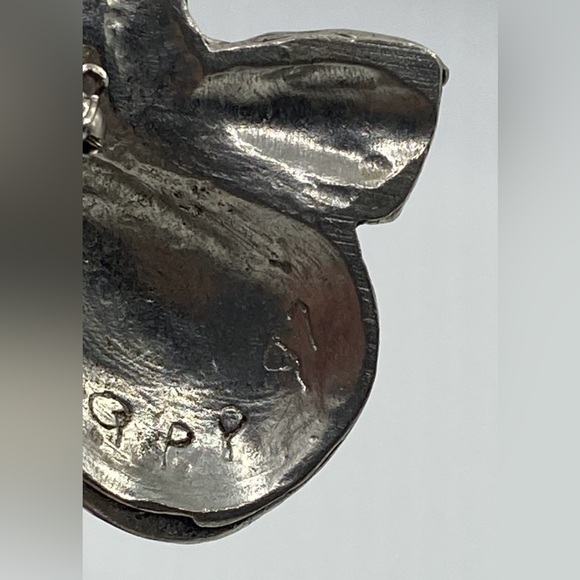 Pewter Snowman Brooch Engraved APP 97 Adorable & Whimsical - Picture 5 of 7